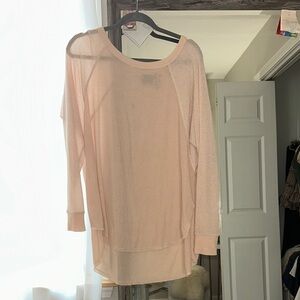 Urban Outfitters Soft Pink Long Sleeve Top
